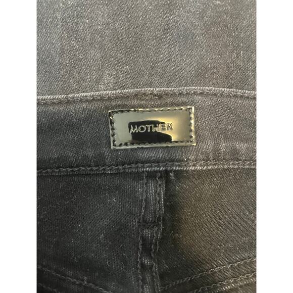 Mother The Mid Rise Dazzler Ankle Jeans in Deep End Wash Black Denim sz. 27 - Picture 6 of 9